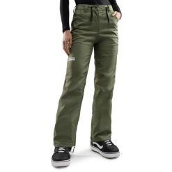 Spodnie snowboardowe hardshell damskie P2-W Taiga. Zielone spodnie narciarskie SIROKO, bez wzorów, z hardshellu, snowboardowy. W wyprzedaży za 467.00 zł.