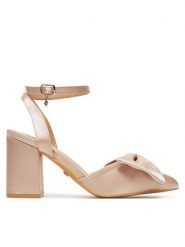 DeeZee Czółenka HTA917-2 Beżowy. Brązowe czółenka DeeZee, bez wzorów, z materiału, bez obcasa, bez zapięcia. Za 129.99 zł.