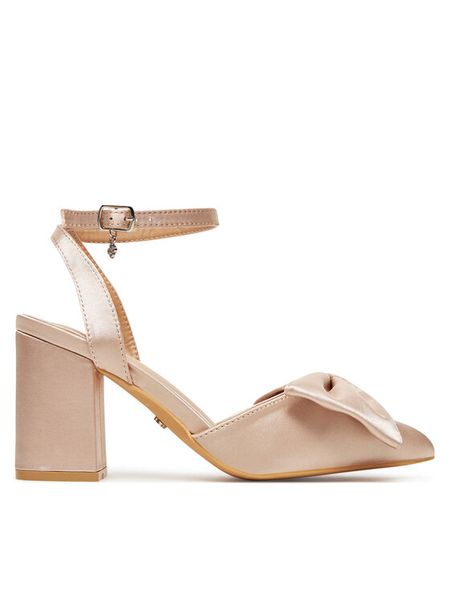 DeeZee Czółenka HTA917-2 Beżowy. Brązowe czółenka DeeZee, bez wzorów, z materiału, bez obcasa, bez zapięcia. Za 129.99 zł.