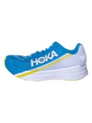 HOKA ONE ONE Buty "Rocket X" w kolorze niebiesko-białym do biegania rozmiar: 37 1/3. Białe buty do biegania Hoka One One, bez wzorów, z materiału, bez zapięcia, do biegania. Za 179.64 zł.