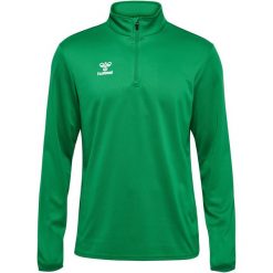 Bluza dresowa 1/2 zip Hummel Essential. Zielone bluzy Hummel, bez wzorów, z dresówki, sportowe, bez ramiączek, bez kaptura. Za 166.50 zł.