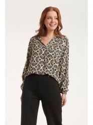 Smashed Lemon Bluzka w kolorze szarym rozmiar: XS. Szare bluzki Smashed Lemon, s, bez wzorów, z wiskozy, klasyczne, bez kołnierzyka, bez ramiączek. Za 104.99 zł.