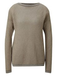 Heine Sweter w kolorze beżowym rozmiar: 36/38. Brązowe swetry Heine, bez wzorów, z bawełny, bez ramiączek. Za 57.20 zł.