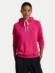 Polo Ralph Lauren Bluza 211935583011 Różowy Regular Fit. Czerwone bluzy Polo Ralph Lauren, xs, bez wzorów, z bawełny, bez kaptura. Za 519.99 zł.