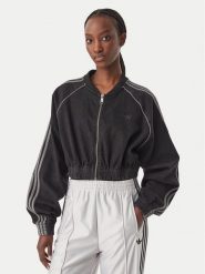 Adidas Bluza Sst Denim Tracktop KS9216 Czarny Regular Fit. Czarne bluzy adidas, l, bez wzorów, z bawełny, bez ramiączek, bez kaptura. Za 399.99 zł.
