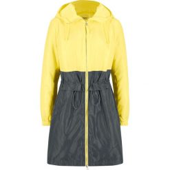 Parka dwukolorowa, z zaznaczoną talią. Szare płaszcze bonprix, bez wzorów, z kapturem. Za 124.99 zł.