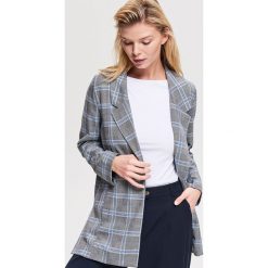 Marynarka w kratę - Szary. Marynarki i żakiety marki Reserved. Za 139.99 zł.