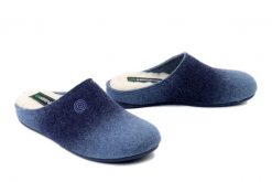 DR. BRINKMANN 320714-51 mittelblau, kapcie damskie. Niebieskie kapcie Dr. Brinkmann, bez wzorów. Za 186.92 zł.
