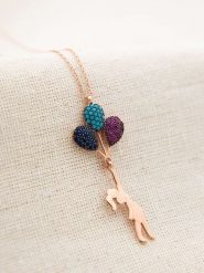 Lodie Silver Srebrny naszyjnik z zawieszką - dł. 43 cm rozmiar: onesize. Szare naszyjniki Lodie Silver, z materiału, z cyrkonią, srebrne. Za 43.99 zł.