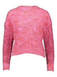ONLY Sweter w kolorze różowym rozmiar: S. Różowe swetry ONLY, s, bez wzorów, ze splotem, bez ramiączek. Za 87.81 zł.