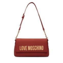 Torebka LOVE MOSCHINO. Czerwone listonoszki Love Moschino, bez wzorów, bez dodatków. Za 809.99 zł.