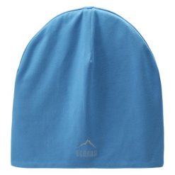 Czapka Elbrus Niko. Niebieskie czapki zimowe ELBRUS, bez wzorów, z materiału, eleganckie. Za 46.59 zł.