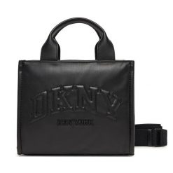 Torebka DKNY. Czarne shopper bag DKNY, bez wzorów, bez dodatków. Za 429.99 zł.
