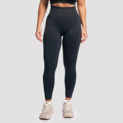 Legginsy damskie fitness bezszwowe Lift. Szare legginsy GYMBEAM, bez wzorów, z elastanu, vintage. Za 106.90 zł.