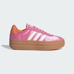 Buty VL Court Bold Junior. Białe buty sportowe lifestyle adidas, bez wzorów, sportowe, bez zapięcia. Za 279.00 zł.