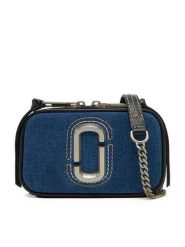 Marc Jacobs Torebka The Denim Chain 2F4HCR027H05 Granatowy. Niebieskie kopertówki Marc Jacobs, bez wzorów, z denimu, wizytowe, bez dodatków. Za 1,079.00 zł.