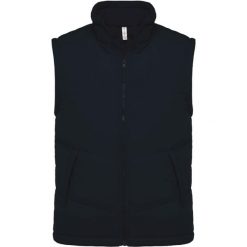 Kurtka puchowa bez rękawów Kariban Doublé Polaire. Niebieskie kurtki KARIBAN, s, bez wzorów, z materiału, eleganckie, bez kaptura. Za 253.00 zł.
