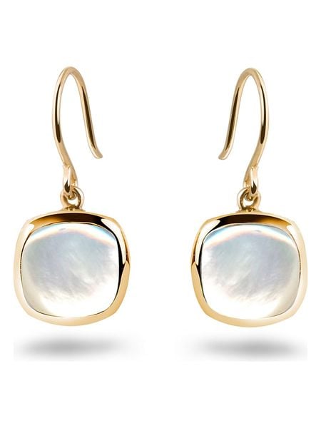 Les Petites Précieuses Pozłacane kolczyki z masą perłową rozmiar: onesize. Białe kolczyki Les Petites Précieuses, z perłą, pozłacane. Za 122.67 zł.