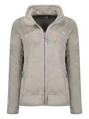 ANAPURNA Kurtka polarowa "Uternel" w kolorze szarobrązowym rozmiar: S. Brązowe kurtki ANAPURNA, s, bez wzorów, z polaru, bez kaptura. Za 73.99 zł.