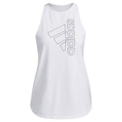 Koszulka damska Adidas W Tech Bos sportowa biała tank top. Białe t-shirty sportowe adidas, m, bez wzorów. Za 80.00 zł.