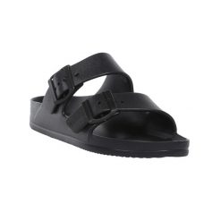 Klapki Damskie Lady Brooklyn. Czarne klapki Regatta, bez wzorów, z materiału, sportowe, bez obcasa, bez zapięcia. Za 89.99 zł.