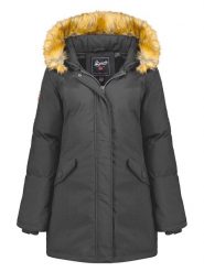 Geographical Norway Parka "Dinasty" w kolorze szarym rozmiar: L. Szare płaszcze Geographical Norway, l, bez wzorów, bez kaptura. Za 234.42 zł.
