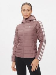 Adidas Kurtka puchowa Premium HK5250 Różowy Slim Fit. Czerwone kurtki adidas, bez wzorów, z puchu, bez kaptura. Za 239.99 zł.