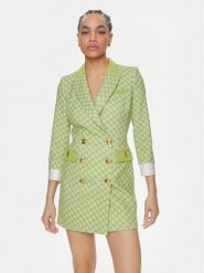 Elisabetta Franchi Sukienka koktajlowa AB-S10-41E2-V780 Zielony Regular Fit. Zielone sukienki Elisabetta Franchi, s, bez wzorów, z syntetyku, wizytowe, bez kołnierzyka, bez ramiączek. Za 1,779.00 zł.