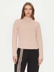 Adidas Bluzka Structured Interlock JJ0938 Beżowy Slim Fit. Brązowe bluzki adidas, s, bez wzorów, z syntetyku, bez kołnierzyka, bez ramiączek. Za 179.99 zł.