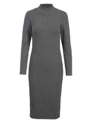 Herrlicher Sukienka w kolorze antracytowym rozmiar: XL. Czarne sukienki Herrlicher, xl, bez wzorów, bez kołnierzyka, bez ramiączek, midi. Za 165.99 zł.