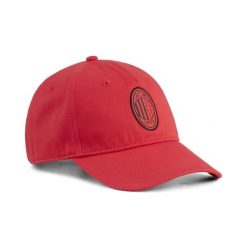 Czapka z daszkiem AC Milan Essentials PUMA For All Time Red Black. Czarne czapki z daszkiem Puma, bez wzorów, sportowe. Za 99.00 zł.