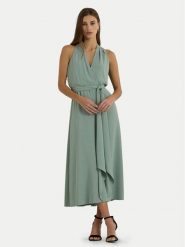 Lauren Ralph Lauren Sukienka koktajlowa 253911848003 Zielony Regular Fit. Zielone sukienki Lauren Ralph Lauren, bez wzorów, z syntetyku, wizytowe, bez kołnierzyka, bez ramiączek. Za 939.99 zł.