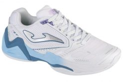 Buty do tenisa damskie, Set Lady 24 TSELW. Białe buty treningowe Joma, bez wzorów, z materiału, przed kostkę, bez zapięcia, tenisowe. Za 209.99 zł.