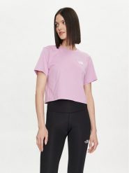 The North Face T-Shirt NF0A880N Różowy Regular Fit. Czerwone t-shirty The North Face, m, bez wzorów, z bawełny, bez kołnierzyka, bez ramiączek. Za 129.99 zł.