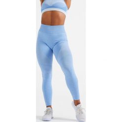 Legginsy fitness damskie Domyos 900. Czarne legginsy DOMYOS, bez wzorów, z elastanu, sportowe. Za 119.99 zł.
