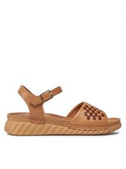Go Soft Sandały EST-2299-03 Brązowy. Brązowe sandały GO SOFT, bez wzorów, ze skóry, bez obcasa, na płaskiej podeszwie, bez zapięcia. Za 139.99 zł.