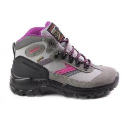 Buty do chodzenia damskie Grisport 13316S7G. Szare trekkingi Grisport, bez wzorów, z materiału, za kostkę, bez zapięcia, trekkingowe. Za 349.00 zł.