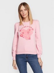 NAF NAF Bluza Michelle THNS22A Różowy Regular Fit. Czerwone bluzy NAF NAF, l, bez wzorów, z syntetyku, bez kaptura. Za 129.99 zł.