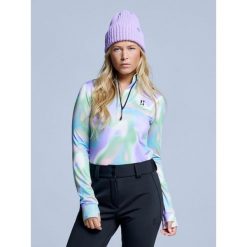 Bluza narciarska - Damska – Cabin Life – różowym wielokolorowym. Czerwone bielizna termoaktywna damska POEDERBAAS, bez wzorów, z elastanu, bez ramiączek, narciarskie. Za 264.52 zł.