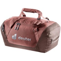 Torba podróżna deuter Duffel. Brązowe torby sportowe Deuter, bez wzorów, z materiału, na ramię. Za 458.20 zł.