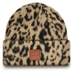 Czapka Coach. Brązowe czapki zimowe Coach, bez wzorów. Za 409.99 zł.