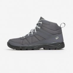 Buty turystyczne damskie Quechua NH50 mid. Szare buty trekkingowe QUECHUA, bez zapięcia. Za 89.99 zł.