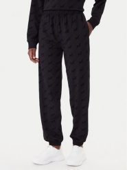 HUGO Spodnie dresowe Lokky 50545211 Czarny Regular Fit. Czarne spodnie sportowe Hugo, bez wzorów, z bawełny. Za 479.99 zł.