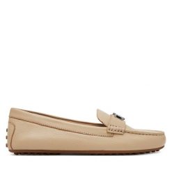 Mokasyny LAUREN RALPH LAUREN. Brązowe mokasyny Lauren Ralph Lauren, bez wzorów. Za 539.99 zł.