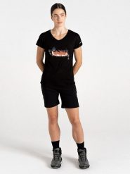 Dare 2b Koszulka sportowa "Serene Tee" w kolorze czarnym rozmiar: 46. Czarne t-shirty sportowe Dare 2b, bez wzorów, z wiskozy, bez ramiączek, outdoorowe. Za 61.75 zł.