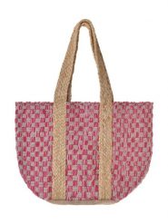 BLE Shopper bag w kolorze różowym - 40 x 31 cm rozmiar: onesize. Różowe shopper bag BLE, bez wzorów, z materiału, na ramię, bez dodatków. Za 77.95 zł.