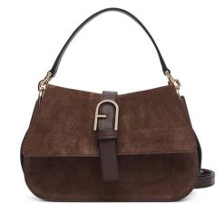 Torebka Furla. Brązowe torebki klasyczne Furla, bez wzorów, klasyczne, bez dodatków. Za 1,869.00 zł.