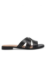 Lasocki Klapki WI16-MENA-12 Czarny. Czarne klapki Lasocki, bez wzorów, ze skóry, bez obcasa, bez zapięcia. Za 77.99 zł.