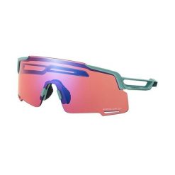 Turkusowe okulary przeciwsłoneczne Shimano CE-Equinox 5. Czerwone okulary przeciwsłoneczne Shimano, bez wzorów. Za 543.50 zł.