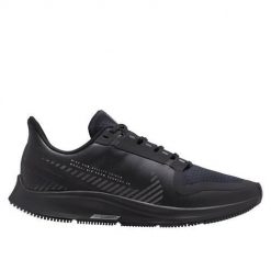Buty do biegania damskie Nike W Air Zoom Pegasus 36 Shield. Czarne buty do biegania Nike, bez wzorów, z materiału, bez zapięcia, do biegania. Za 612.00 zł.